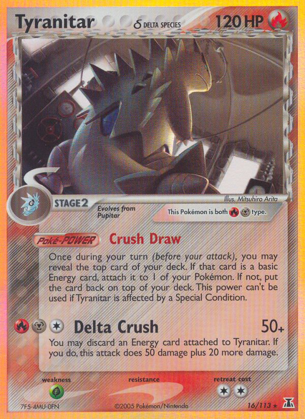 Tyranitar (16/113) (Delta Species) [EX: Delta Species] | Good Games Morley