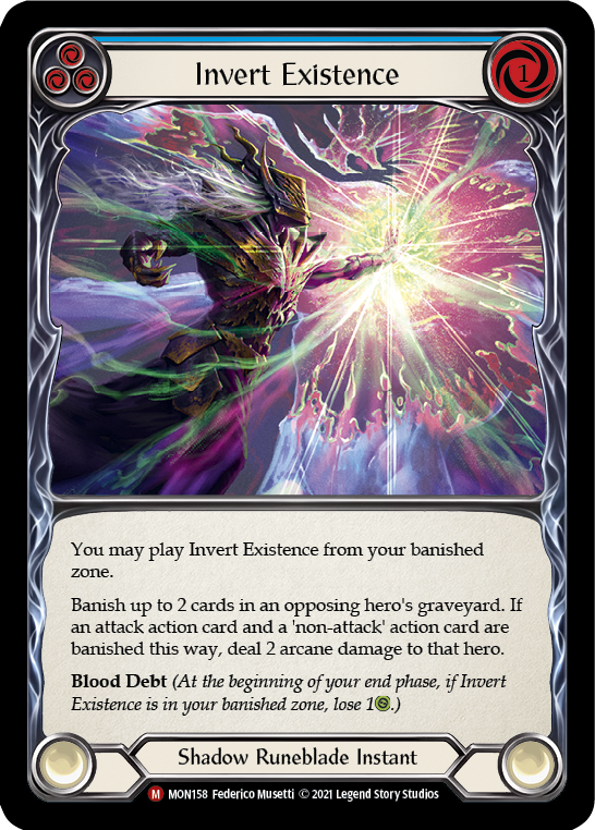 Invert Existence [MON158-RF] (Monarch)  1st Edition Rainbow Foil | Good Games Morley
