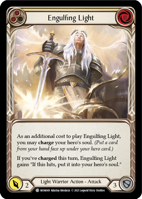 Engulfing Light (Yellow) [MON049] (Monarch)  1st Edition Normal | Good Games Morley