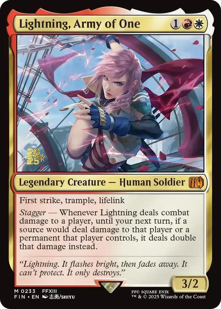 Lightning Army of One 233s/116 (Prerelease Cards)  - Foil | Good Games Morley
