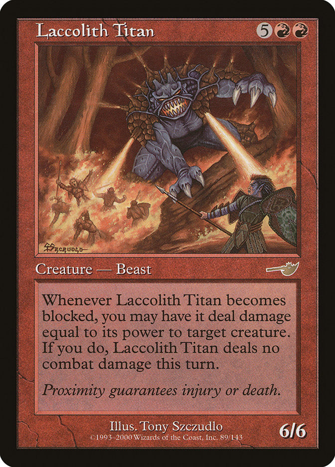 Laccolith Titan 89/143 (Nemesis)  - Foil | Good Games Morley