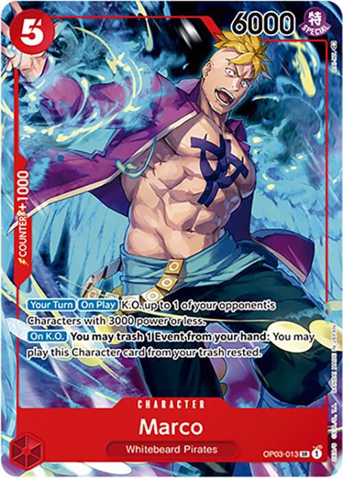 Marco (Japanese 1st Anniversary Set) OP03-013 (One Piece Promotion Cards)  - Foil | Good Games Morley