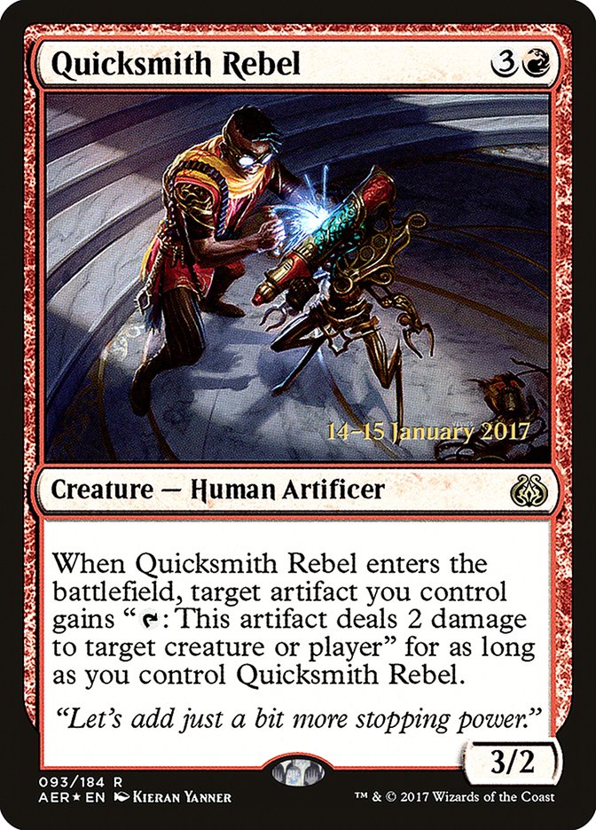 Quicksmith Rebel [Aether Revolt Prerelease Promos] | Good Games Morley