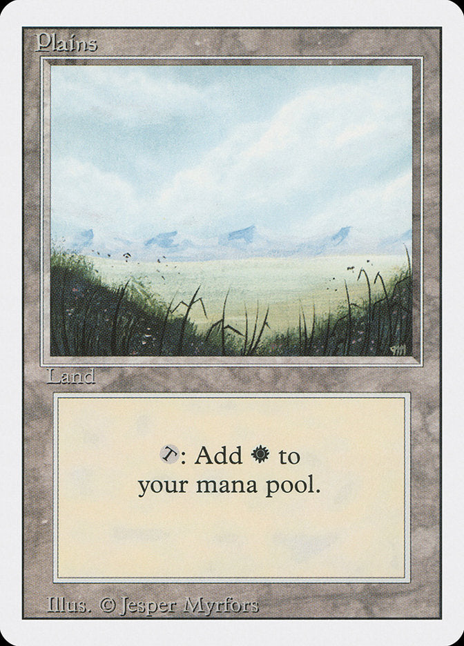 Plains (No Trees / Signature on Right) [Revised Edition] | Good Games Morley