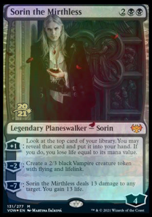 Sorin the Mirthless [Innistrad: Crimson Vow Prerelease Promos] | Good Games Morley