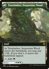 Turntimber Symbiosis // Turntimber, Serpentine Wood (Extended Art) [Zendikar Rising] | Good Games Morley