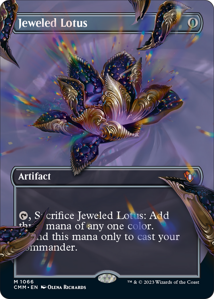 Jeweled Lotus (Borderless Textured Foil Frame Break) [Commander Masters] | Good Games Morley