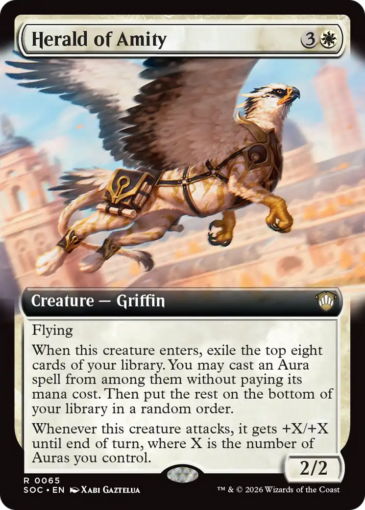 Herald of Amity (Extended Art) [Secrets of Strixhaven Commander] | Good Games Morley