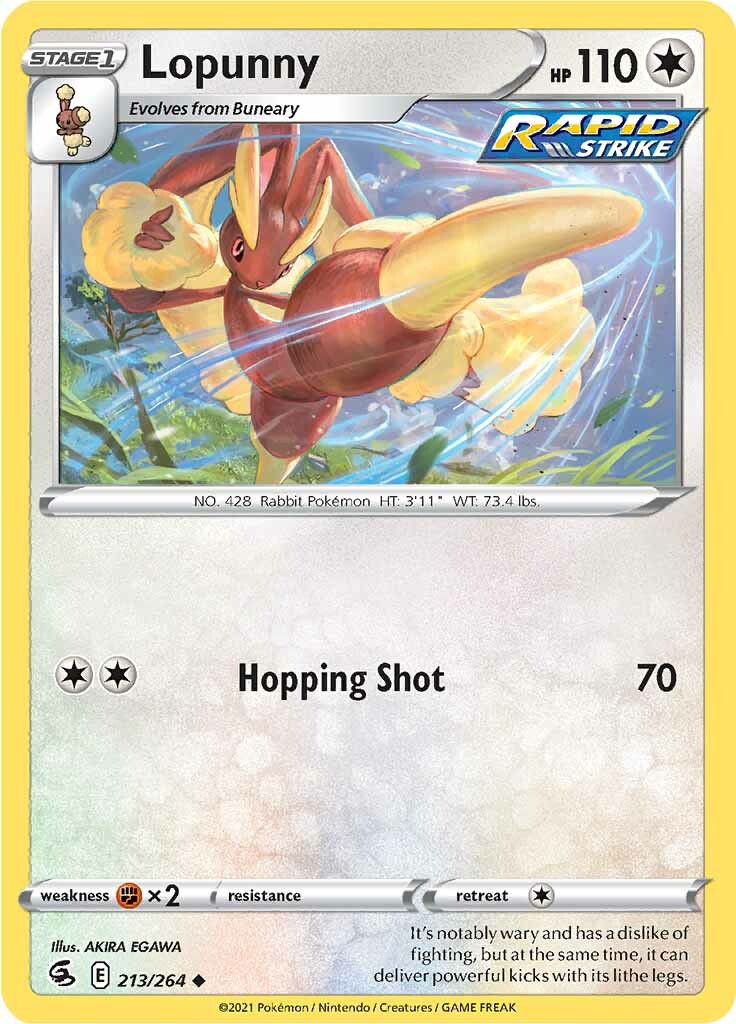 Lopunny (213/264) [Sword & Shield: Fusion Strike] | Good Games Morley