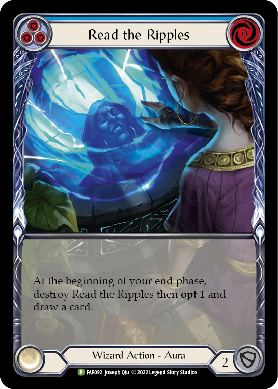 Read the Ripples (Blue) [FAB092] (Promo)  Rainbow Foil | Good Games Morley