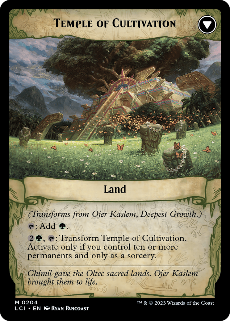 Ojer Kaslem, Deepest Growth // Temple of Cultivation [The Lost Caverns of Ixalan Prerelease Cards] | Good Games Morley
