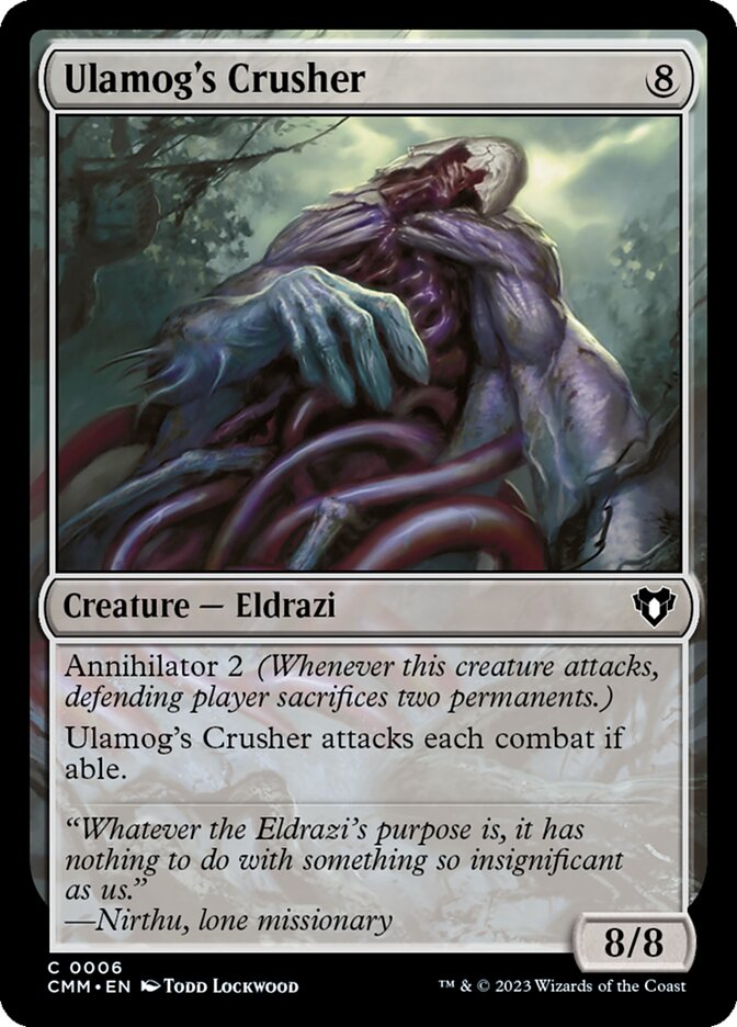 Ulamog's Crusher 6/451 (Commander Masters)  - Foil | Good Games Morley