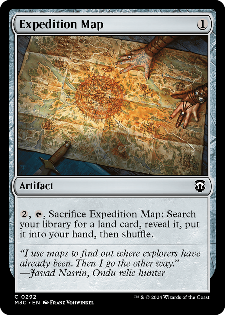 Expedition Map (Ripple Foil) [Modern Horizons 3 Commander] | Good Games Morley