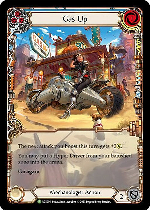 Gas Up (Blue) [LGS204] (Promo)  Rainbow Foil | Good Games Morley