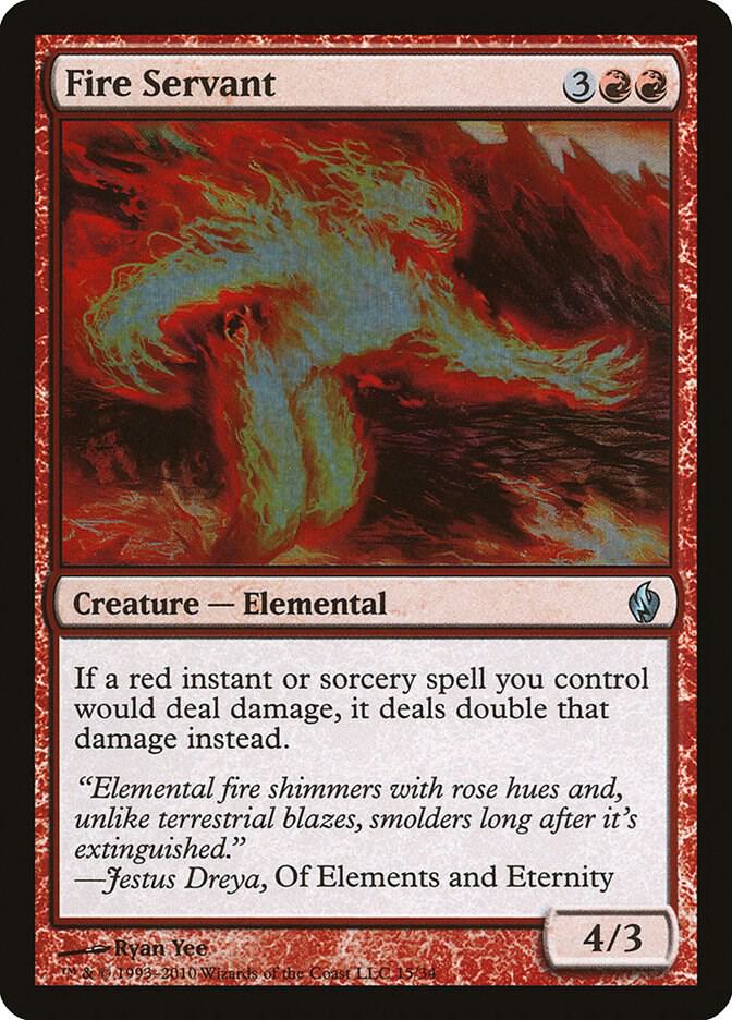 Fire Servant 15/34 (Premium Deck Series: Fire and Lightning)  - Foil | Good Games Morley