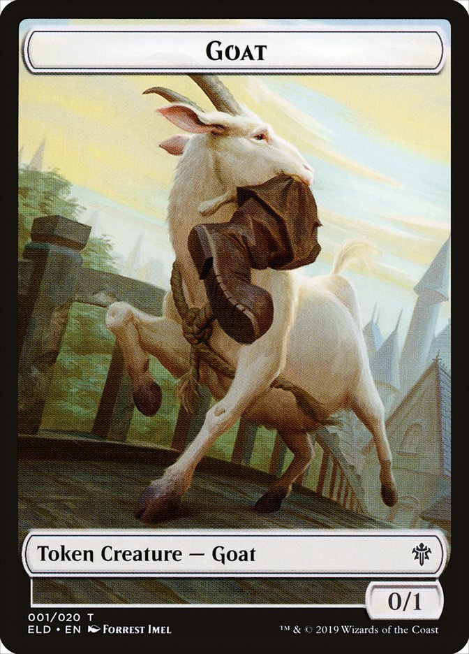 Goat Token [Throne of Eldraine Tokens] | Good Games Morley