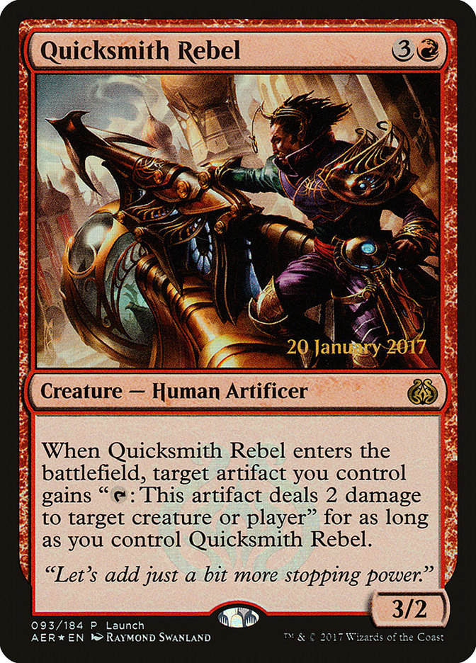 Quicksmith Rebel (Launch) [Aether Revolt Promos] | Good Games Morley