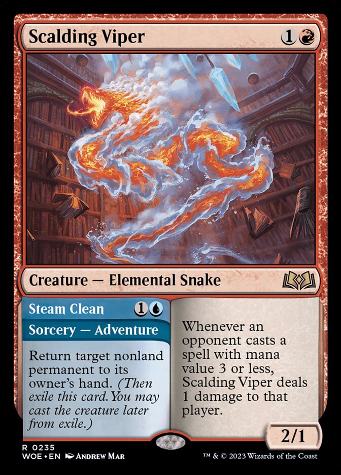 Scalding Viper // Steam Clean 235 (Wilds of Eldraine)  | Good Games Morley