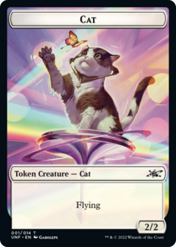 Cat // Treasure (12) Double-Sided Token [Unfinity Tokens] | Good Games Morley