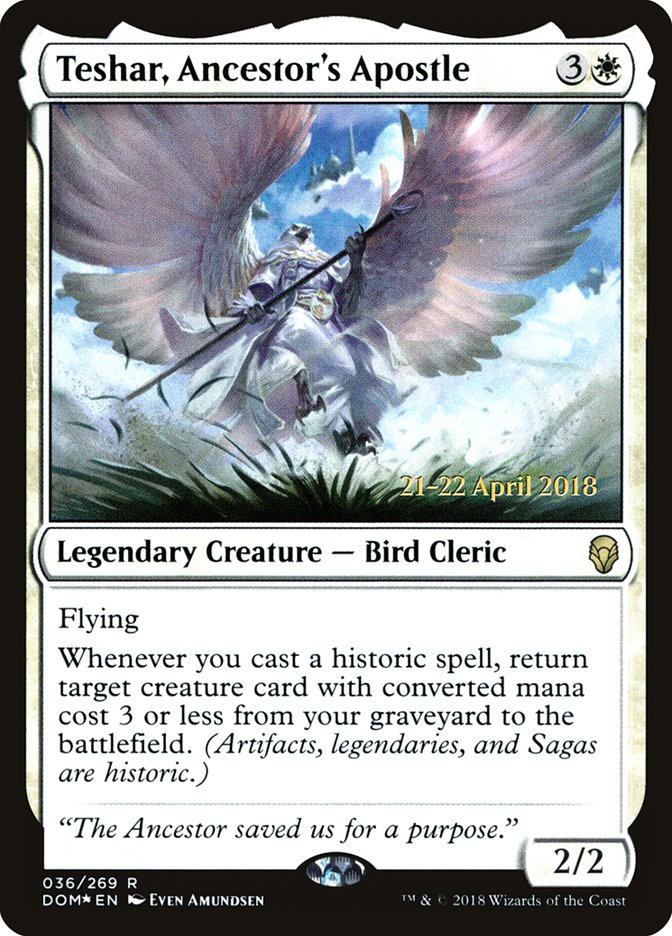 Teshar, Ancestor's Apostle [Dominaria Prerelease Promos] | Good Games Morley