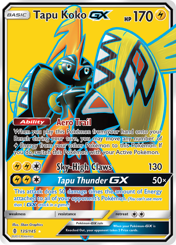 Tapu Koko GX (135/145) [Sun & Moon: Guardians Rising] | Good Games Morley