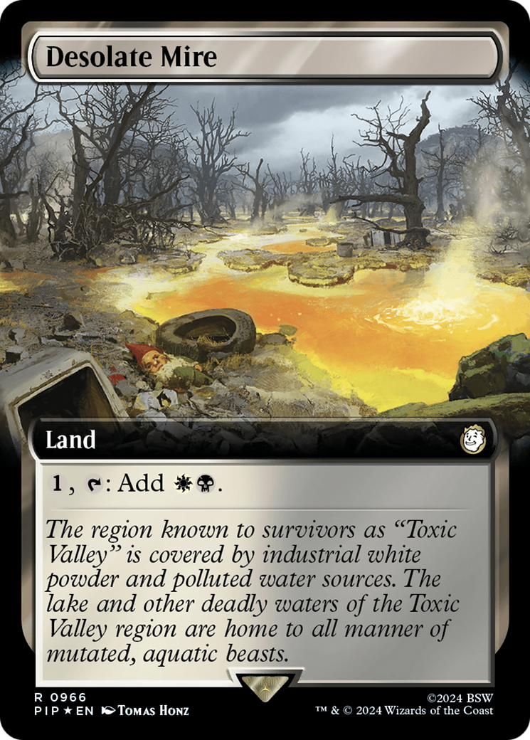 Desolate Mire (Extended Art) (Surge Foil) [Fallout] | Good Games Morley