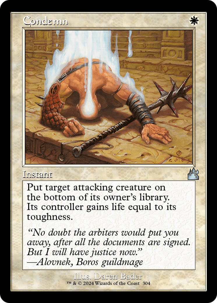 Condemn (Retro Frame) [Ravnica Remastered] | Good Games Morley