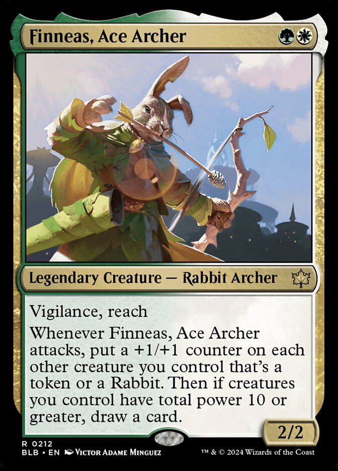 Finneas, Ace Archer 212 (Bloomburrow)  - Foil | Good Games Morley