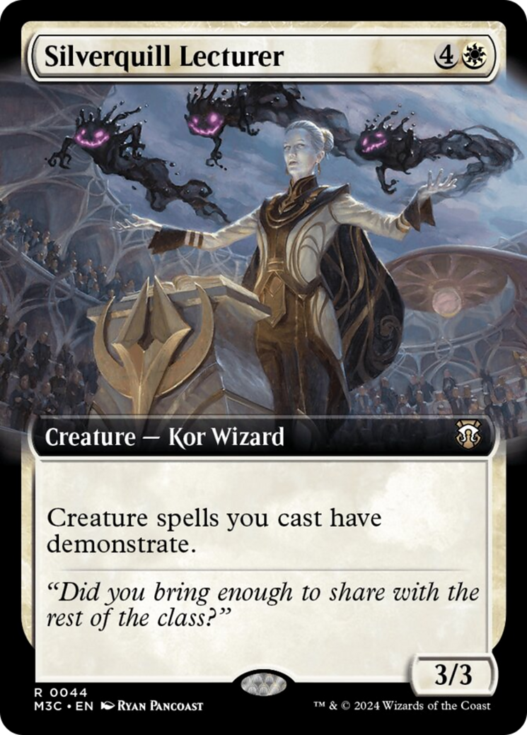 Silverquill Lecturer (Extended Art) [Modern Horizons 3 Commander] | Good Games Morley