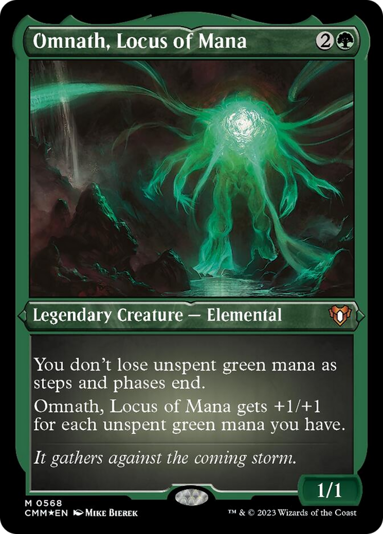 Omnath, Locus of Mana (Foil Etched) [Commander Masters] | Good Games Morley