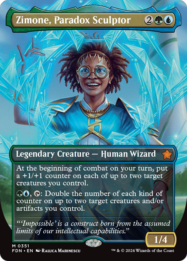 Zimone, Paradox Sculptor (Borderless) [Foundations] | Good Games Morley