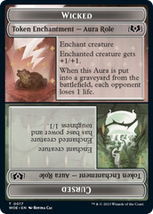 Wicked Role / Cursed Role // Emblem - On An Adventure Double-Sided Token [Wilds of Eldraine Tokens] | Good Games Morley