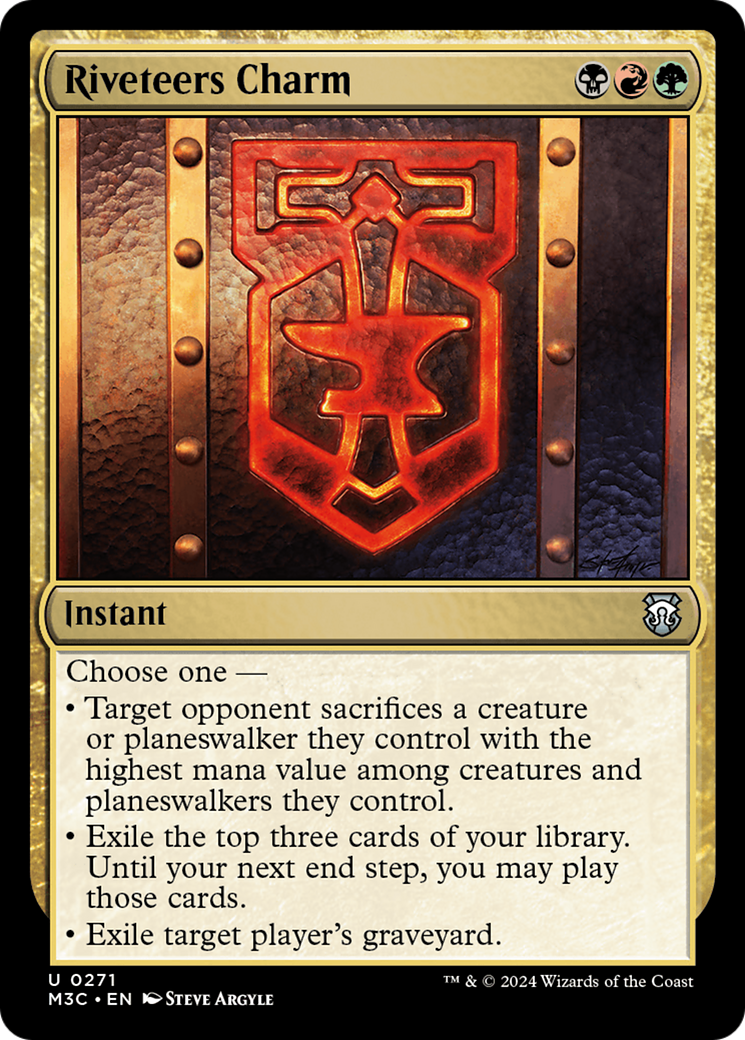 Riveteers Charm (Ripple Foil) [Modern Horizons 3 Commander] | Good Games Morley