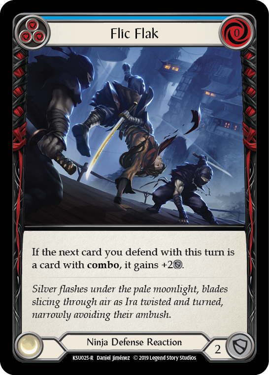 Flic Flak (Blue) [KSU025-R] (Katsu Hero Deck)  1st Edition Normal | Good Games Morley