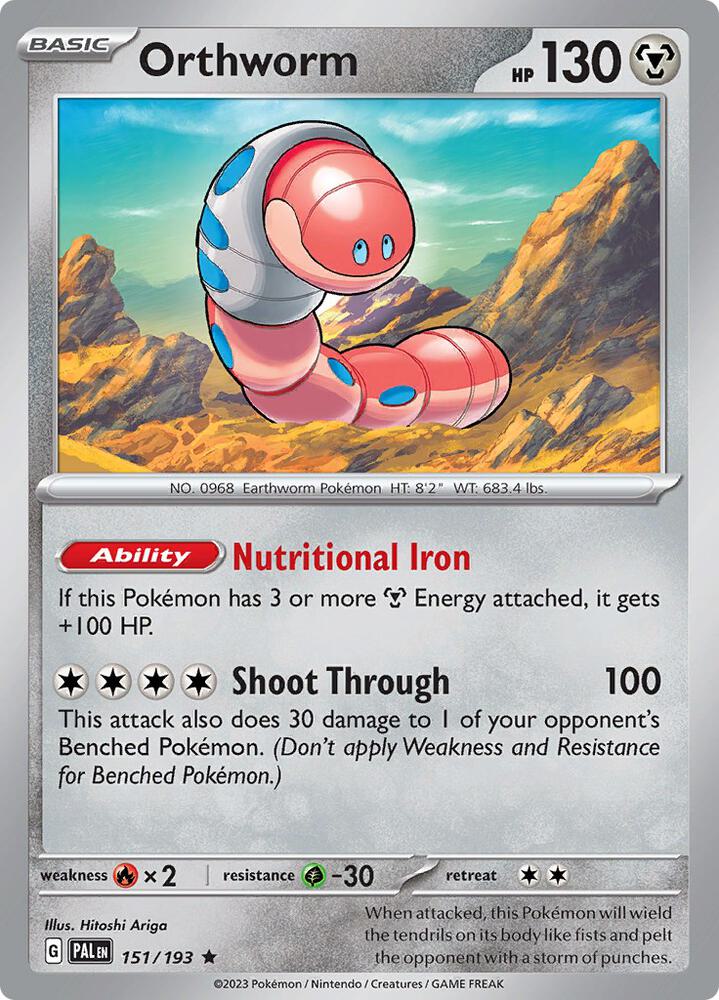 Orthworm 151/193 (SV02: Paldea Evolved)  - Holofoil | Good Games Morley