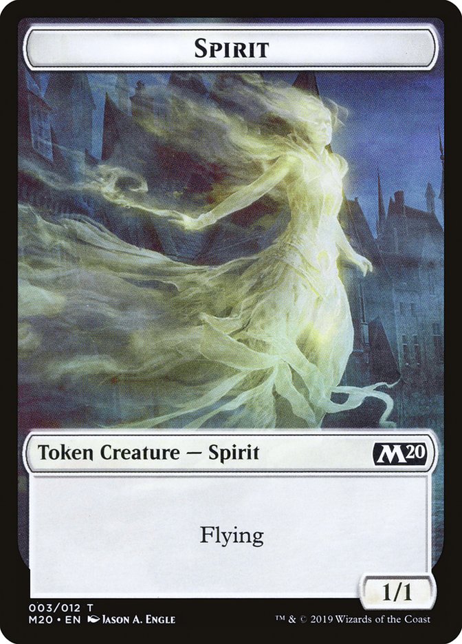 Spirit Token [Core Set 2020 Tokens] | Good Games Morley