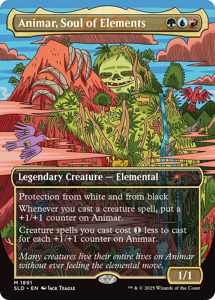 Animar, Soul of Elements (Rainbow Foil) [Secret Lair Drop Series] | Good Games Morley