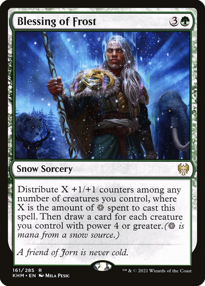 Blessing of Frost 161 (Kaldheim)  - Foil | Good Games Morley