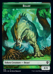 Beast (18) // Beast (19) Double-Sided Token [Commander Legends Tokens] | Good Games Morley