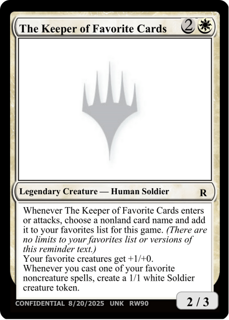 The Keeper of Favorite Cards (8/20/2025) [Unknown Event] | Good Games Morley
