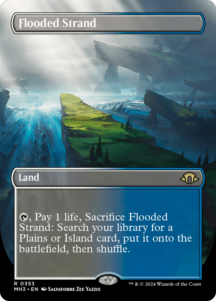 Flooded Strand (Borderless) [Modern Horizons 3] | Good Games Morley