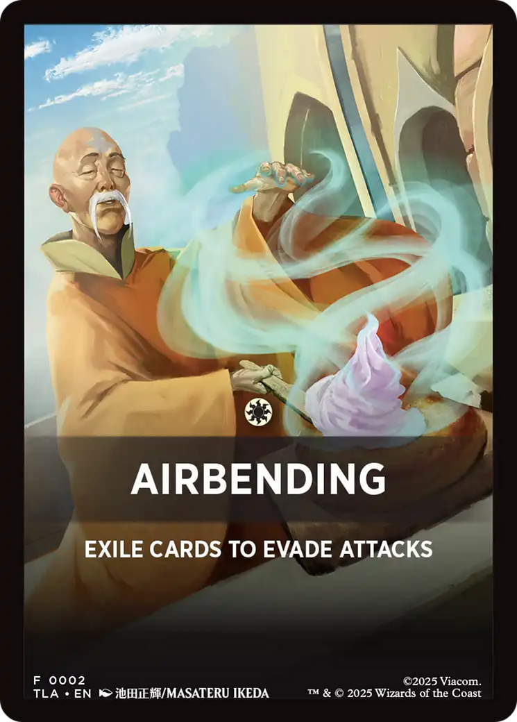 Airbending Theme Card [Avatar: The Last Airbender Tokens] | Good Games Morley