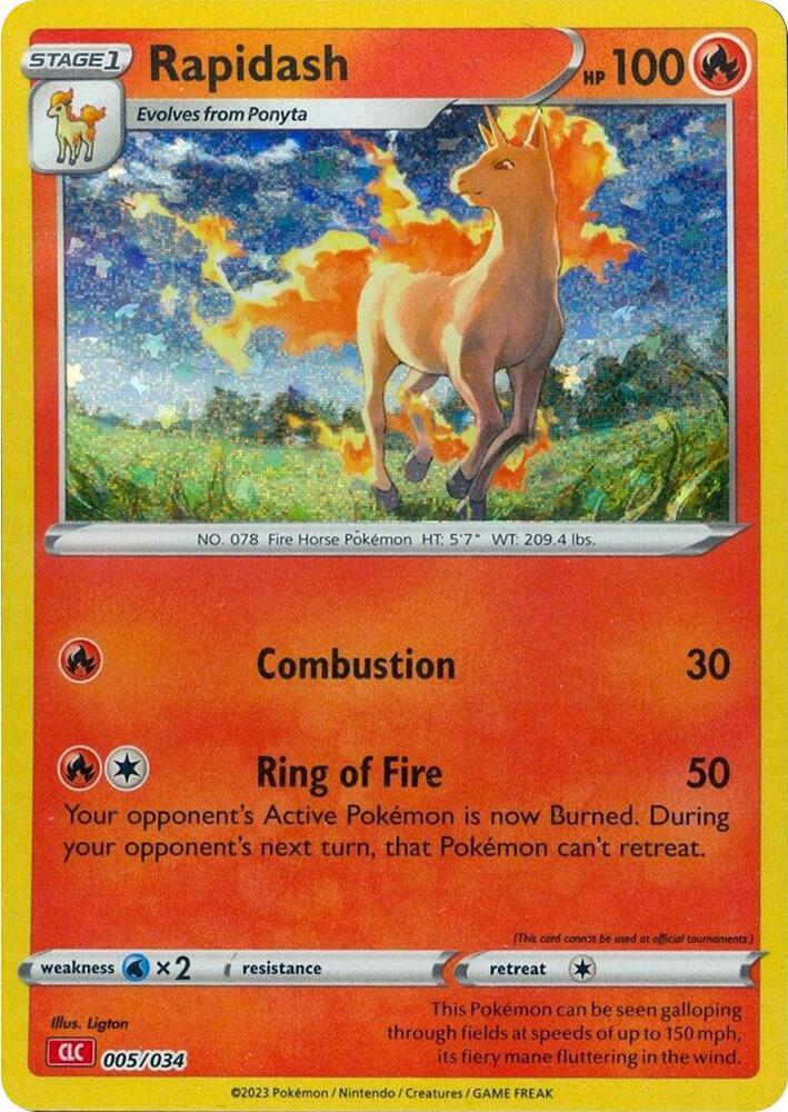 Rapidash 005/034 (Trading Card Game Classic)  - Holofoil | Good Games Morley