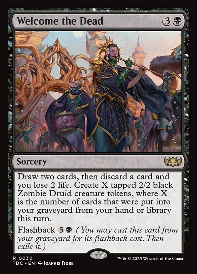 Welcome the Dead 30/413 (Commander: Tarkir: Dragonstorm)  | Good Games Morley