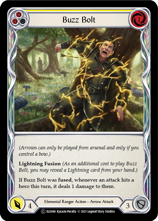 Buzz Bolt (Yellow) [U-ELE048] (Tales of Aria Unlimited)  Unlimited Rainbow Foil | Good Games Morley