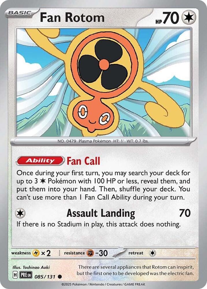 Fan Rotom (085/131) [Scarlet & Violet: Prismatic Evolutions] | Good Games Morley
