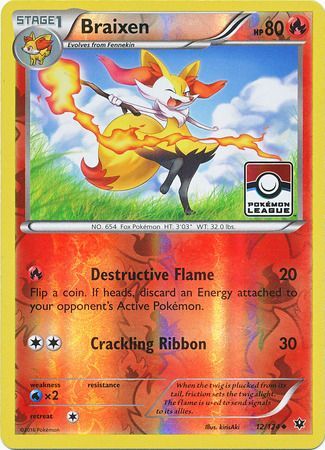 Braixen (12/124) (League Promo) [XY: Fates Collide] | Good Games Morley