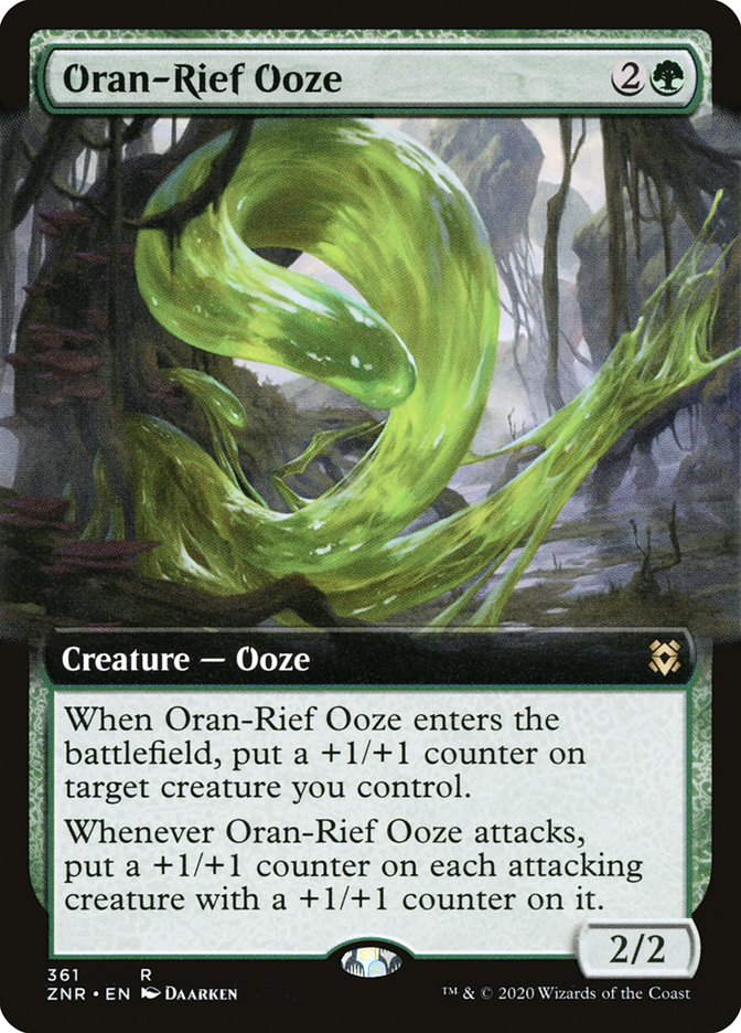 Oran-Rief Ooze (Extended Art) [Zendikar Rising] | Good Games Morley