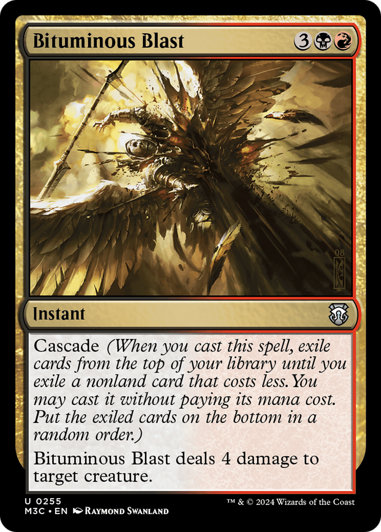 Bituminous Blast (Ripple Foil) [Modern Horizons 3 Commander] | Good Games Morley