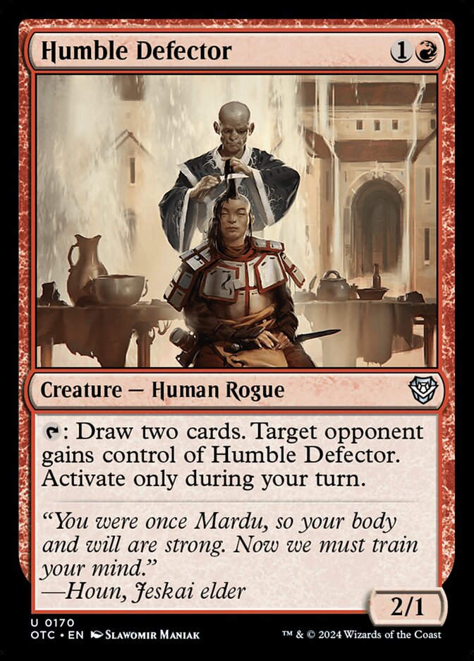 Humble Defector 170/342 (Commander: Outlaws of Thunder Junction)  | Good Games Morley